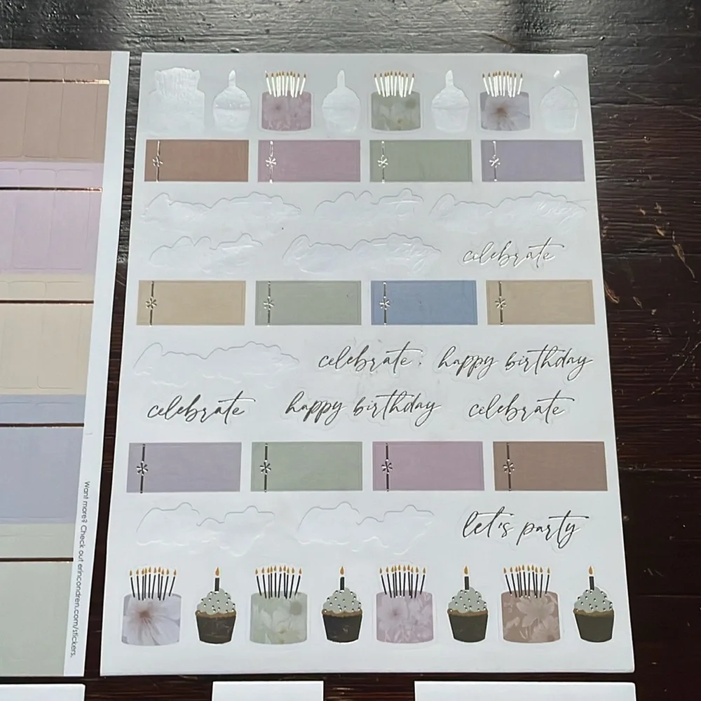 Erin Condren Bundle of Sticker Sheet perfect for Journals/Planners/Calendars